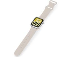 Horloge Bandje Geschikt voor Apple Watch 1, 2, 3, 4, 5, 6, 7, 8, 9, SE - 38/40/41 mm Bandje Siliconen Polsband - Siliconen Bandje Smartwatch - Ivoor