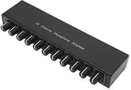 Hoofdtelefoonversterker met 10 Uitgangen en 3,5 mm Aux Ingang voor Studio en Podium — thumbnail 1