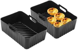 Airfryer siliconen bakplaat rechthoekige oven bakmand Geschikt voor/AF500 airfryer accessoires siliconen mand herbruikbare voering — thumbnail 2
