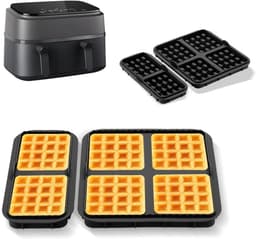 Geschikt voor NA350-Tefal EY9018 Vervanging van siliconen mallen voor wafelvorm voor airfryer - grijs — thumbnail 2