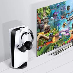 Hoofdtelefoon-Houder Ondersteuning Voor PS5 - DESIGN SAVE YOUR SPACE Krasbestendige Standaard - Accessoires Voor PS5 — thumbnail 2