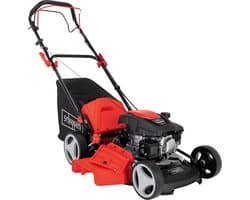 Scheppach Grasmaaier Benzine MS161-46 - Zelfrijdend - Mulchfunctie - 46cm maaibreedte - 4-takt - 150cc - 3,5pk - Voor tuinen tot 1000m² - met 55L opvangbak
