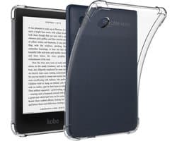 Lunso Geschikt voor Kobo Clara 2E hoes (6 inch) - TPU Backcover - Transparant