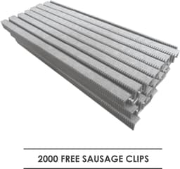 Stalen Worstklem - Handmatige Sausage Clipper - 2000 Aluminium Clips - Duurzaam Staal - 10 kg Gewicht - 590mm Hoogte - 185mm Breedte - 360mm Lengte — thumbnail 5