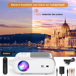 DailySupplies® Mini Beamer - Mini Projector - Mini Beamer Smartphone - Wit — thumbnail 5