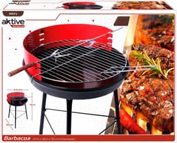 Aktive Houtskool Bbq 42 Cm Rood,Zwart — thumbnail 4