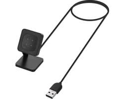 kwmobile USB-oplaadstandaard geschikt voor Fitbit Versa 4 / Sense 2 / Versa 3 / Sense - Oplader voor smartwatch - In zwart