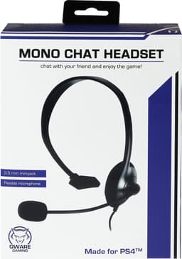Qware - Gaming - mono - koptelefoon - hoofdtelefoon - headset - chat headset - Playstation 4 - Playstation 5 — thumbnail 1