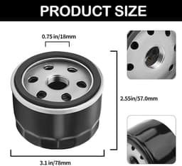 Oliefilter 4 Stuks 2 1/4 Inch - Voor Briggs en Stratton - Hoge kwaliteit - Ideaal voor grasmaaier onderhoud - ShopVlot — thumbnail 4