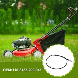 Tractiekoppeling Kabel - 2 Stuks - Compatibel met Toro Grasmaaiers - Kabellengte 45,5"/115,57cm - 34,5"/87,63cm - Metaal - Onderdelennummer 115-8435 290-941 - Grasmaaier Kabel — thumbnail 3