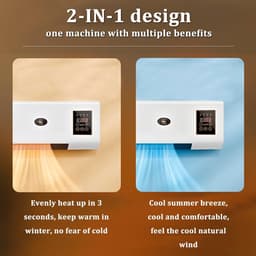Mobiele Airco - Split Unit - Snelle Klimaatbeheersing - Gereedschapsloze Installatie - 12000 BTU - Wit — thumbnail 4
