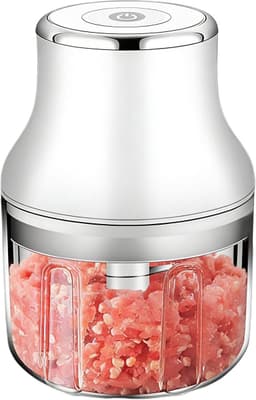 Keukenmachine - Mini Hakker - Eten Bereiden - Oplaadbaar Draadloos - 250 ml - Zwart — thumbnail 1