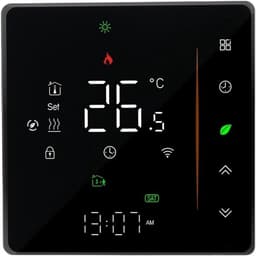 Wifi Thermostaat - Slimme Regelaar - Verwarming Instellen - App Bediening - 48 inch Scherm - Wit — thumbnail 1
