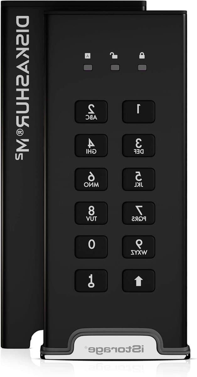 Externe SSD - Draagbare Opslag - Veilige Data Opslag - PIN Verificatie - 1 TB - Zwart — afbeelding 1