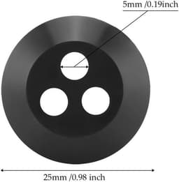 Doorvoertule 3-gaats - Brandstoftank Doorvoer - Vervangingen Grasmaaier - Rubber - Gatdiameter 5 mm - Compatibel met Echo Modellen — thumbnail 1