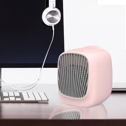 Draagbare Airconditioner - Mini Koeler - Desktop Koeling - Water Mist Luchtbevochtiger - Compact Ontwerp - Wit — thumbnail 2
