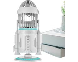 Bureau Ventilator - Persoonlijke Koeler - Koelte Blijven - 360 Graden Rotatie - 34x16x34 cm - Zilver
