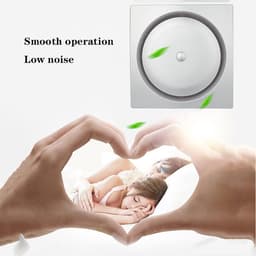 Plafondventilator - Afzuigventilator - Ventilatie - Stille Werking - 8 inch - Zilver — thumbnail 2