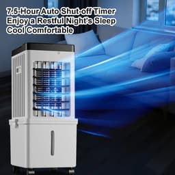 Draagbare Airco - Verkoeler Ventilator - Ruimte Koelen - Grote watertank - 15 liter tank - Wit — thumbnail 4