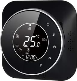 Slimme thermostaat - Kamerthermostaat - Verwarming regelen - Programmeerbaar - 51 mm display - Zwart — thumbnail 1