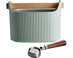 Koffie Klopdoos - Espresso Bak - Koffiedik Verwerken - Schokabsorberend - 1300 ml - Zwart