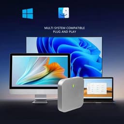 Magnetische Externe SSD - Draagbare Harde Schijf - Bestanden Opslaan - Snelle NVMe Technologie - 128GB - Zwart — thumbnail 2