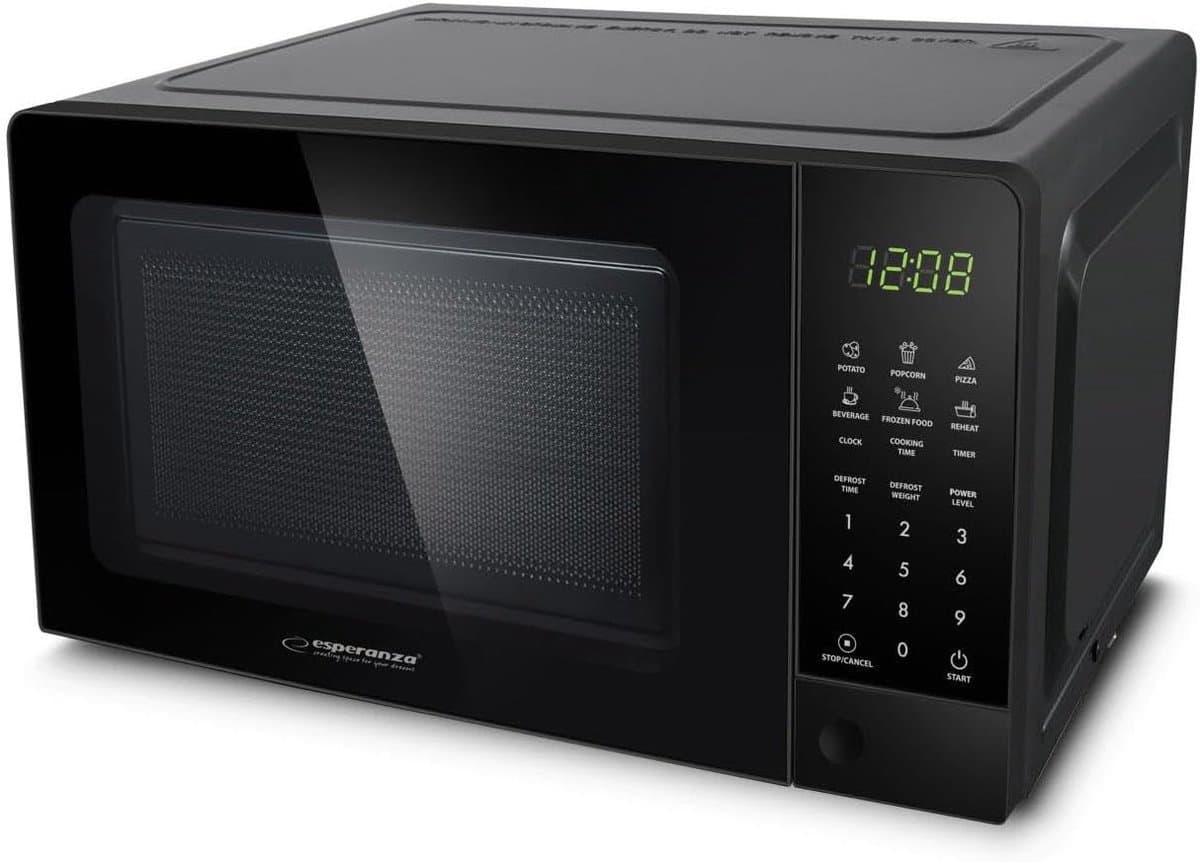 Magnetron 1100W Zwart - Eenvoudig in gebruik - Compact ontwerp - Ideaal voor snel opwarmen - SnelShoppen — afbeelding 1