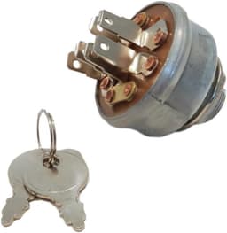 Vervangende Grasmaaier Schakelaar - Contactschakelaar Starter - Grasmaaier Starten - Met 2 Sleutels - 1 5/8 inch - Zilver — thumbnail 1