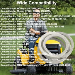 Grasmaaier Dekriem - Tractor Riem - Gazon Onderhoud - Kevlar Versterkt - 77 x 1/2 inch - Zwart — thumbnail 2