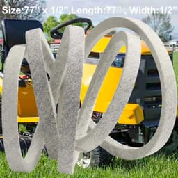 Grasmaaier Dekriem - Tractor Riem - Gazon Onderhoud - Kevlar Versterkt - 77 x 1/2 inch - Zwart — thumbnail 3