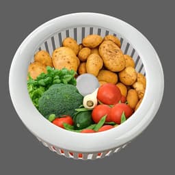 Elektrische Aardappelschiller - Keuken Gadget Appelschiller - Snel Groenten Schillen - Rommelvrij en Tijdbesparend - 1.60 kg - Wit — thumbnail 2