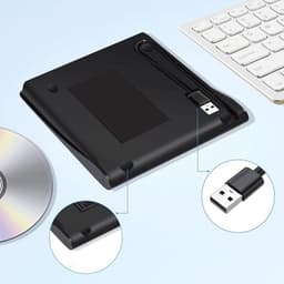 Externe CD/DVD Brander - Draagbare Drive - Data Overzetten - USB 3.0 Type-C - 147 x 145 x 19 cm — thumbnail 5