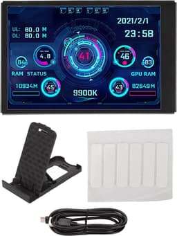 3.5" PC Temperature Display, Computer Real-time Data Monitor, Pc CPU RAM HDD Data Monitor, IPS USB Full-view Mini - ShopVlot — thumbnail 2