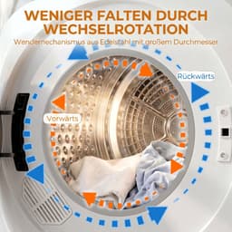 Sogiol® Kompakte Wasdroger - 5kg - Afvoerdroger met Touchscreen - 1000 W - timer en temperatuurinstellingen - wit — thumbnail 2