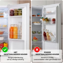 MEDION Kühlschrank 76 Liter, Freistehend - MD370009 - Weiß | 3 x Einlegeböden, 84.5cm Höhe, Türanschlag wechselbar, 2 Türfächer, höhenverstellbare Füße — thumbnail 4