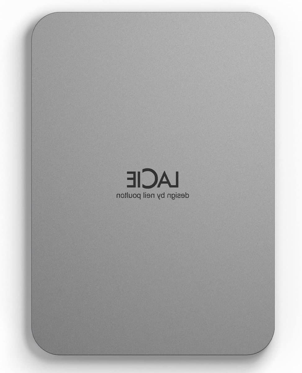 Draagbare Externe Harde Schijf - Opslagstation Gegevens - Bestanden Opslaan - Gemaakt van gerecycled materiaal - 4TB - Zilver — afbeelding 1