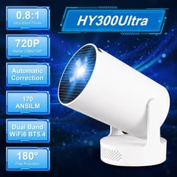 Mini Videoprojector - Compact en Lichtgewicht - 4K Resolutie - Ingebouwd Android 11 - Voor Thuisgebruik en Reizen — thumbnail 2