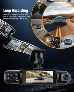 360° Dashcam - 1080P - 4-camera systeem - Nachtzicht en bewegingsdetectie - Voor Auto's — thumbnail 3