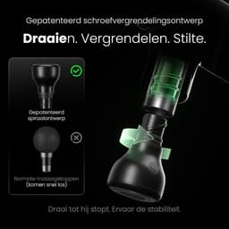 SP® Masage Gun – Mini Massagepistool met Warmtefunctie – Voor Spierherstel en Pijnverlichting – Zwart – 14cm x 9cm x 5cm — thumbnail 5