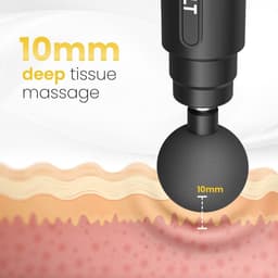 SnelShoppen - Mini Massage Gun - Massage Pistool voor Spierherstel - Inclusief 4 Opzetstukken en Adapter - 6 Snelheidsstanden - Professioneel Massage — thumbnail 2