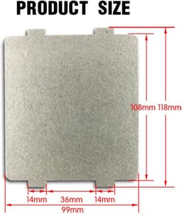 SnelShoppen - Glimmer Disc Magnetron, 5 Stuks Glimmer Platen, Magnetron Glimmer Plaat, Mica Plaat voor Magnetron Accessoires, Universeel voor Keuken M — thumbnail 2