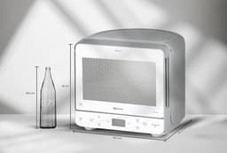 SnelShoppen - Magnetron en Grill Combinatie 700 W, Compacte Hoekvorm, 13 Liter, Stoomkookfunctie, Crisp Systeem, Snelle Ontdooifunctie voor Keuken en — thumbnail 4