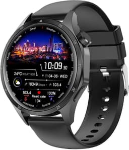 WizBay Premium Select® Smartwatch 1.52 Inch – Business Black – HD IPS Display – Bluetooth Bellen – FitCloud Pro – Sport & Gezondheid — thumbnail 1
