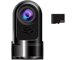 Mini Dashcam - Auto Camera - Veilig Rijden - 360 Graden Rotatie - 32 GB Kaart - Zwart