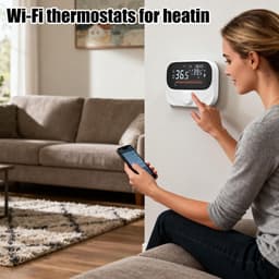 Slimme Thermostaatsensor - Verwarming Monitor - Klimaatbeheersing Thuis - App en Spraakbesturing - 300m Bereik - Wit — thumbnail 3