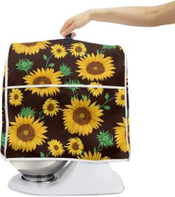 Stand Mixer Cover - Keukenapparaat Organizer - Keuken Beschermen - Met Opbergvak - Meerdere Maten - Tropische Zonnebloem — thumbnail 4