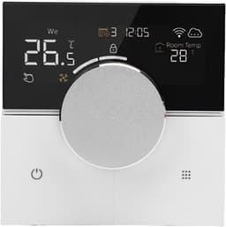 Slimme Wifi Thermostaat - Programmeerbare Thermostaat - Verwarming Regelen - Volledig Touchscreen - 10 x 10 x 7 cm - Wit — thumbnail 1