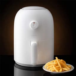 Airfryer - Oven Frituur - Gezond Koken - Olievrij Frituren - 2.0 Liter - Zilver — thumbnail 1