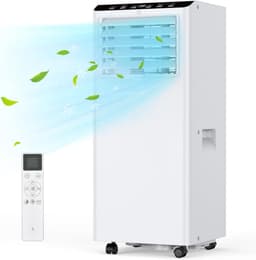 Mobiele airconditioner - Airco Koeler - Ruimte Koelen - 3-in-1 Functie - 7000 BTU - Wit — thumbnail 1