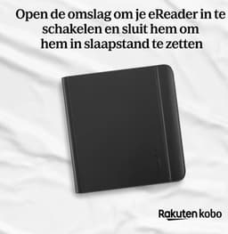 Kobo Libra Colour Hoes voor eReader - Stylus Case - Zwart - Slaap/waak functie - Met houder voor de Kobo Stylus 2 — thumbnail 5
